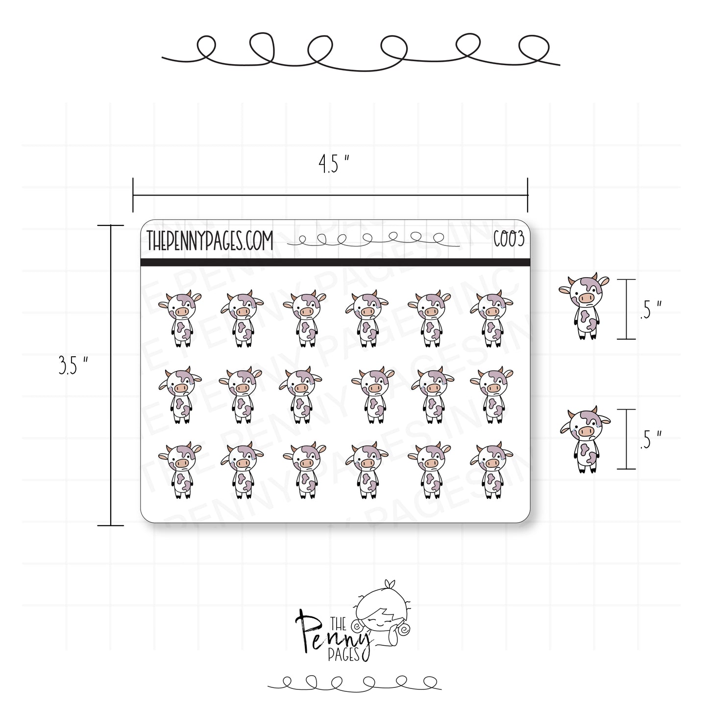 Millie the Cow - Sad - C003