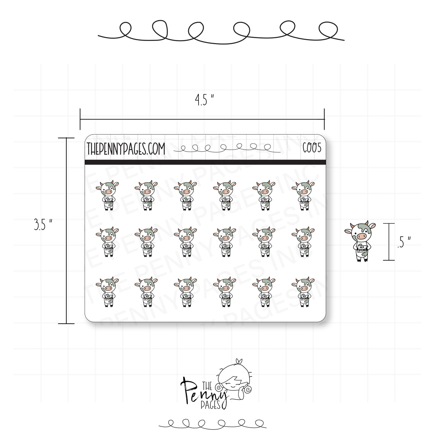 Millie the Cow - No spend - C005