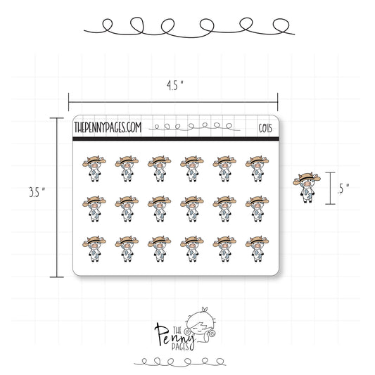 Millie the Cow - Sun Hat - C015