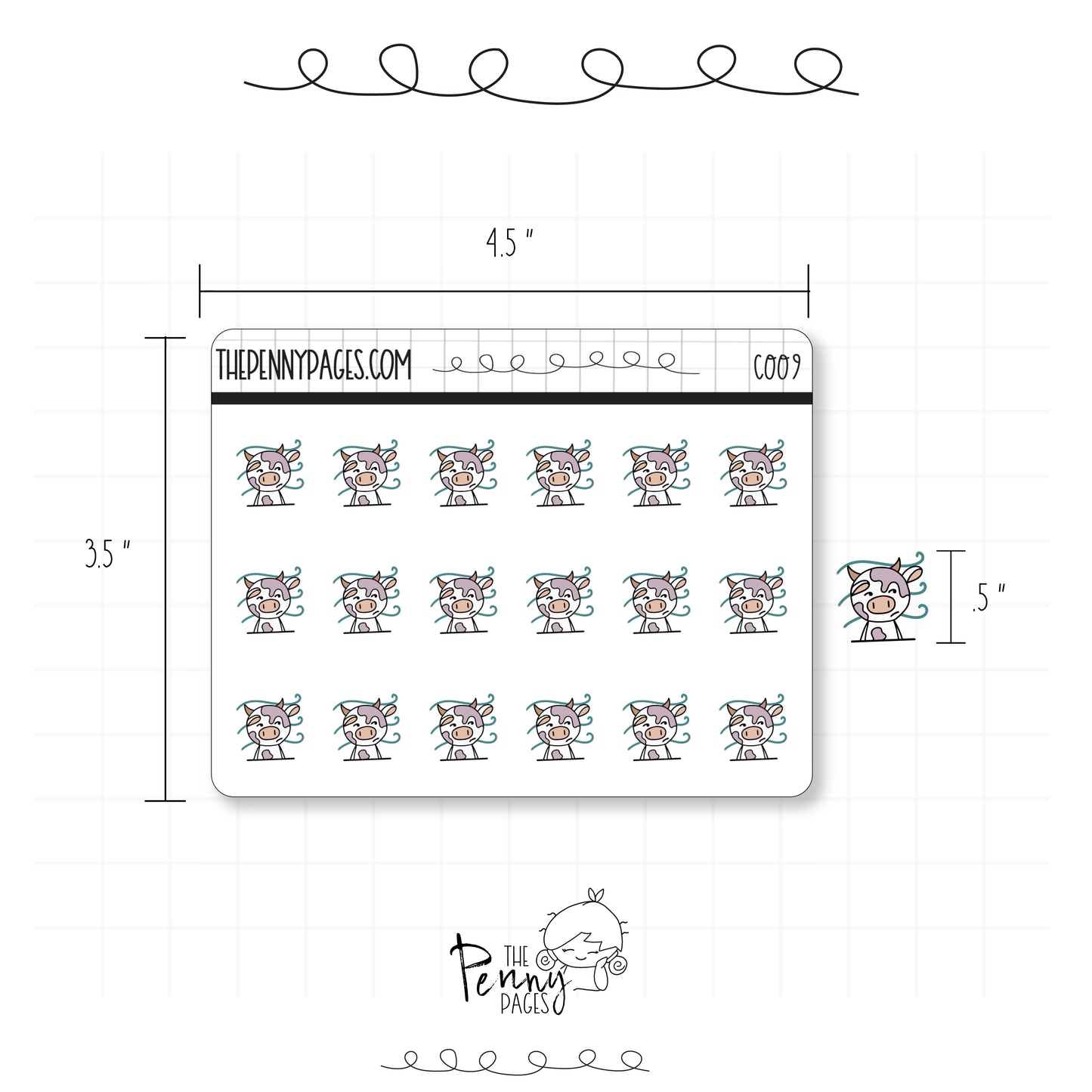 Millie the Cow - Windy - C009