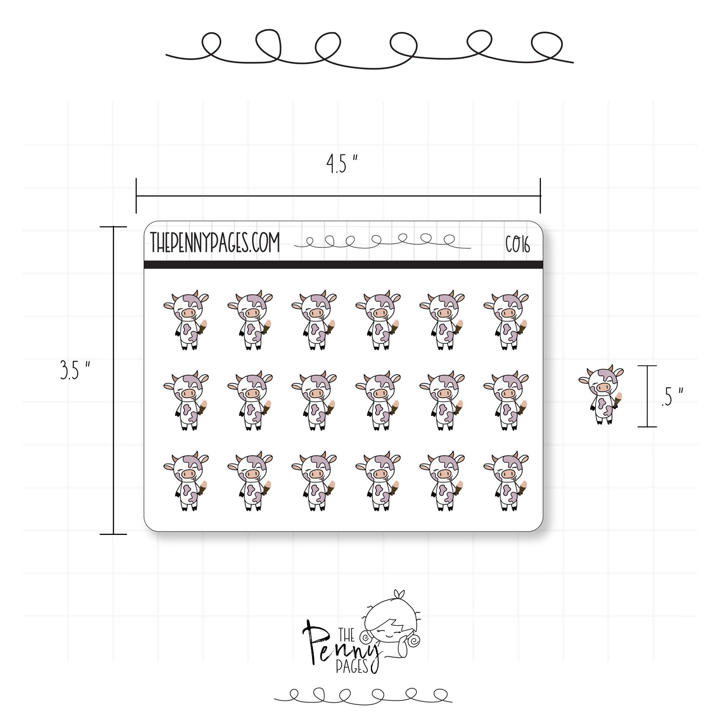 Millie the Cow - Ice cream - C016