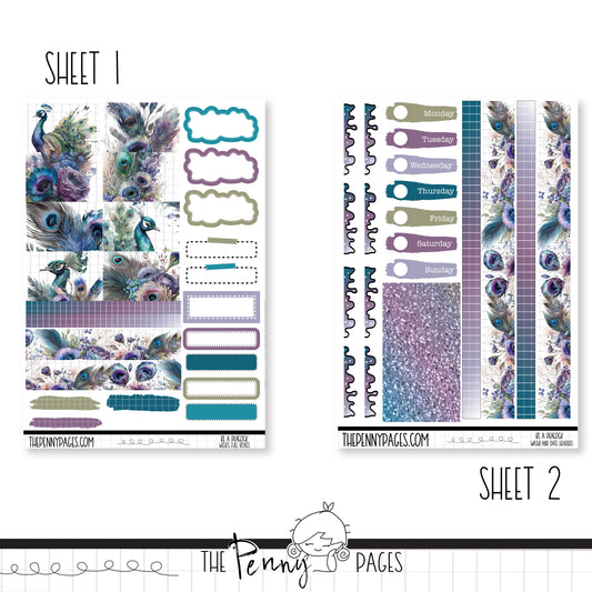 Be a Peacock - Weeks vertical weekly kit