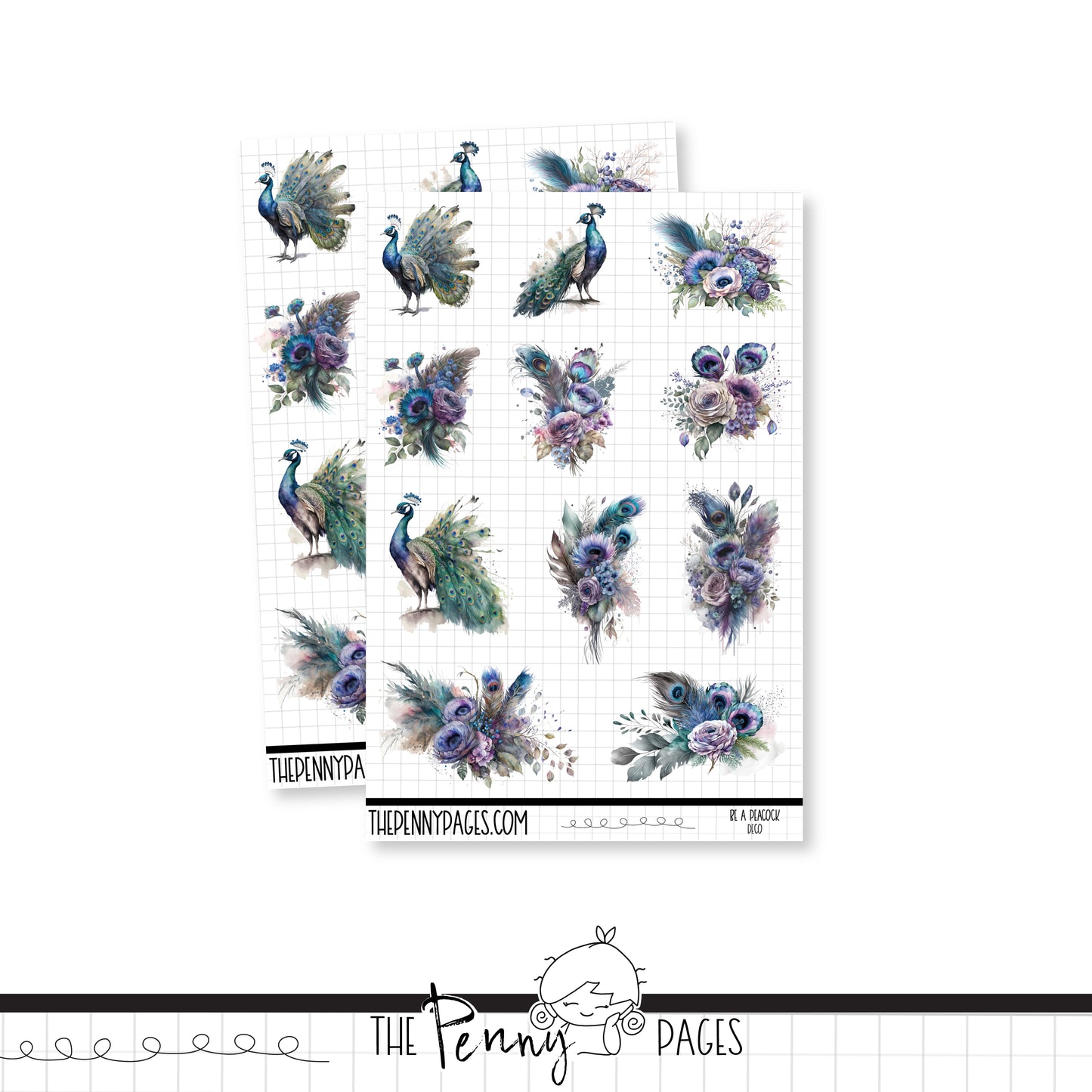Be a Peacock - Deco sheet