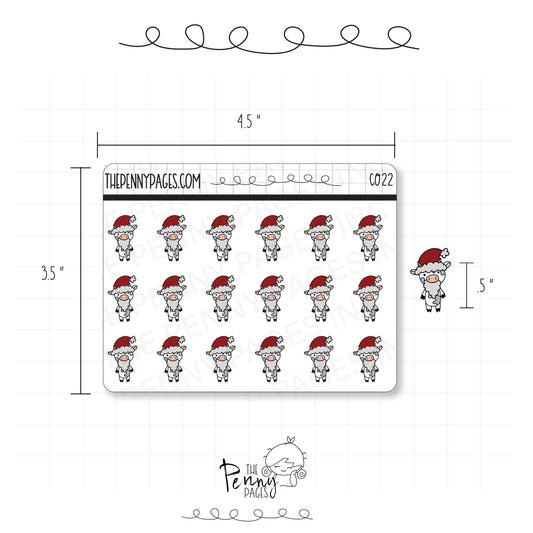 Millie the Cow - Santa - C022