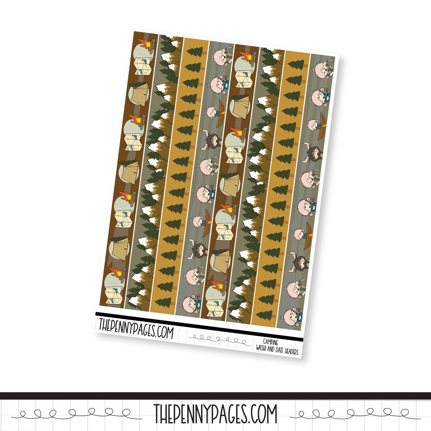 Washi Page - Penny Camping