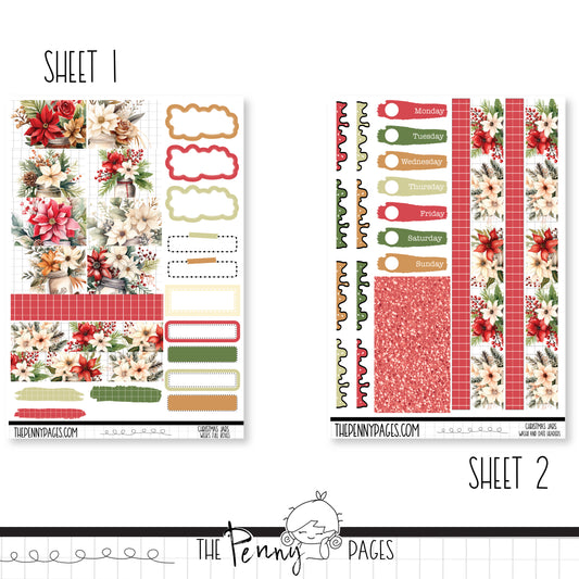 Christmas Jars - Weeks vertical weekly kit