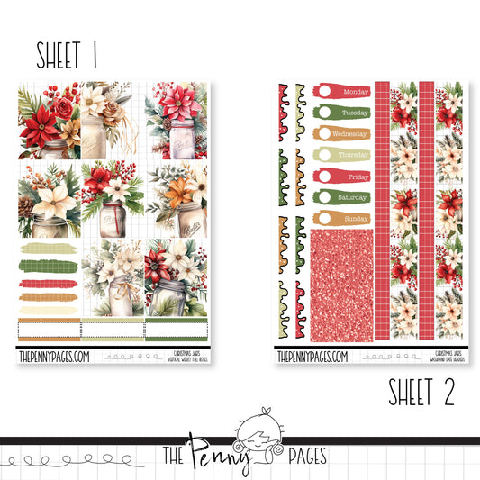 Christmas Jars - A5 weekly ( 1.3")