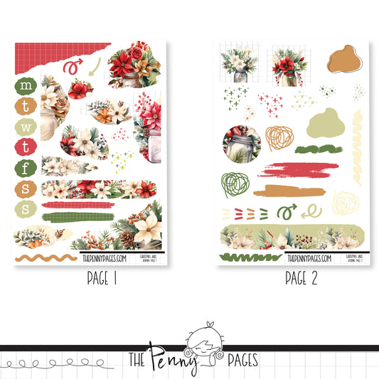 Christmas Jars - Journaling Kit
