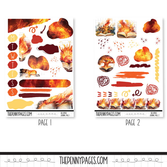 Fire Books - Journaling pages