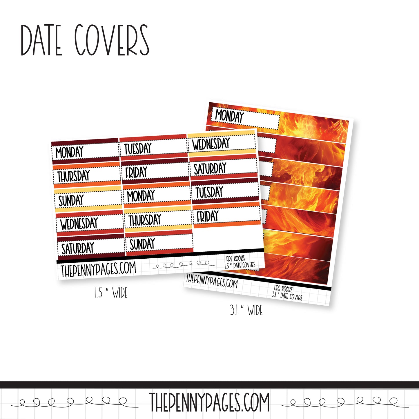 Fire Books - Date Covers