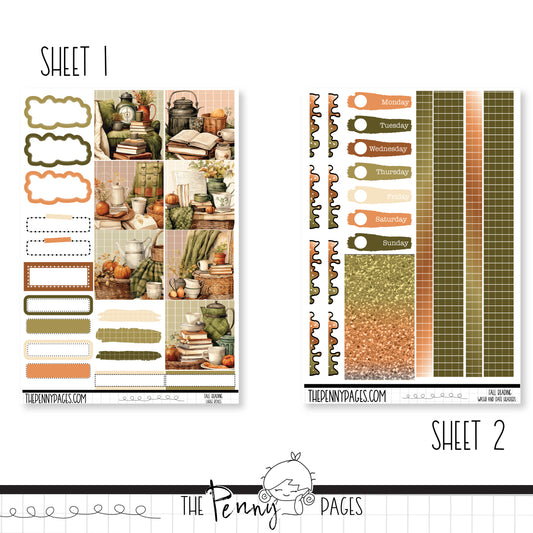 Fall Reading - B6 vertical weekly kit