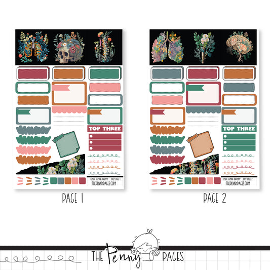 Floral Human Anatomy - Daily Pages