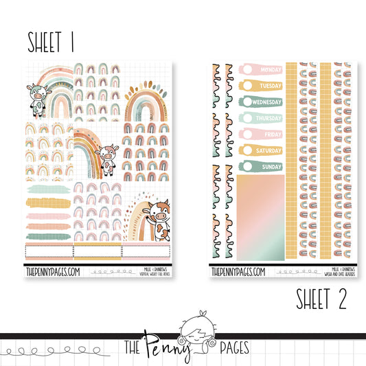 Millie & Rainbows - A5 weekly ( 1.3")