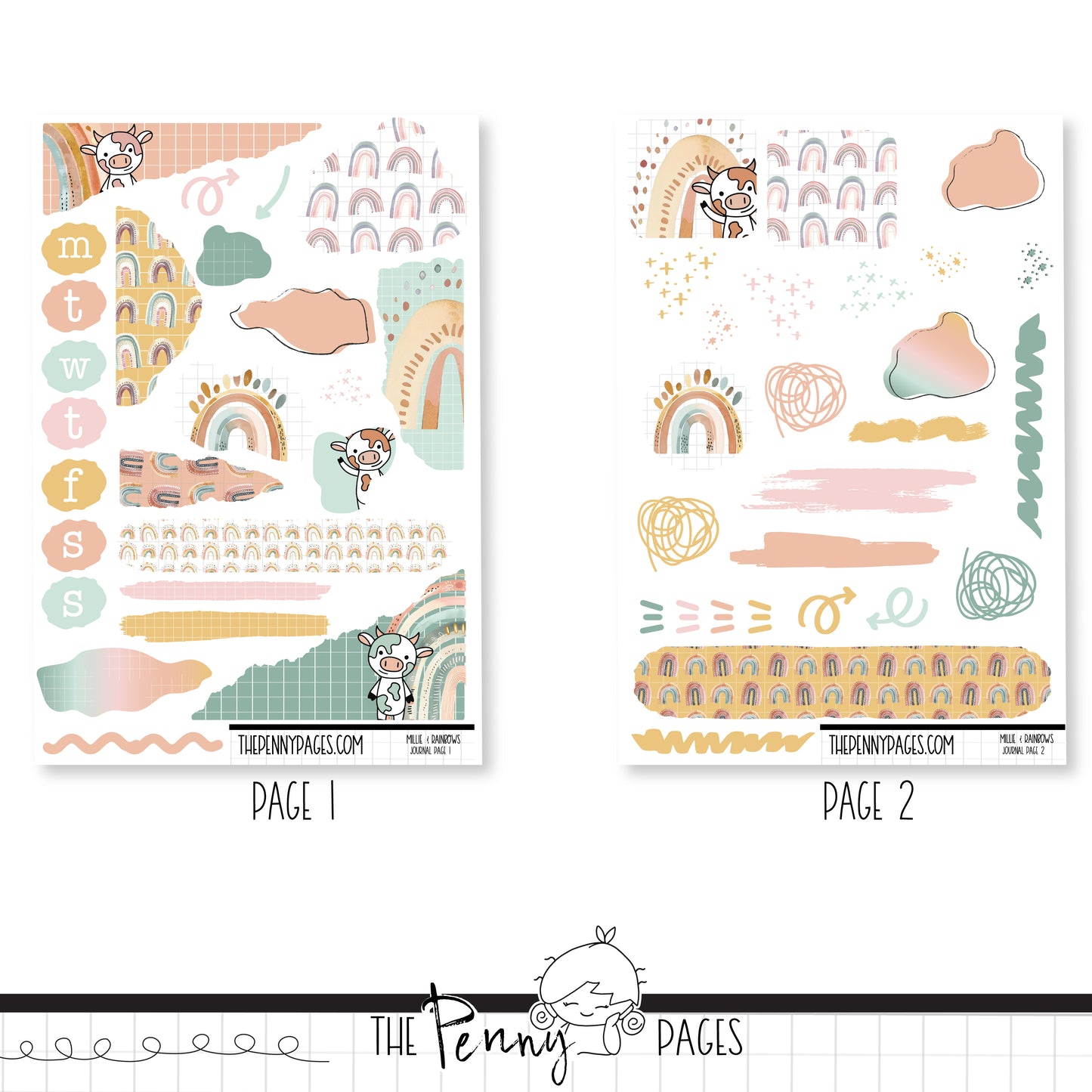 Millie & Rainbows - Journaling Kit