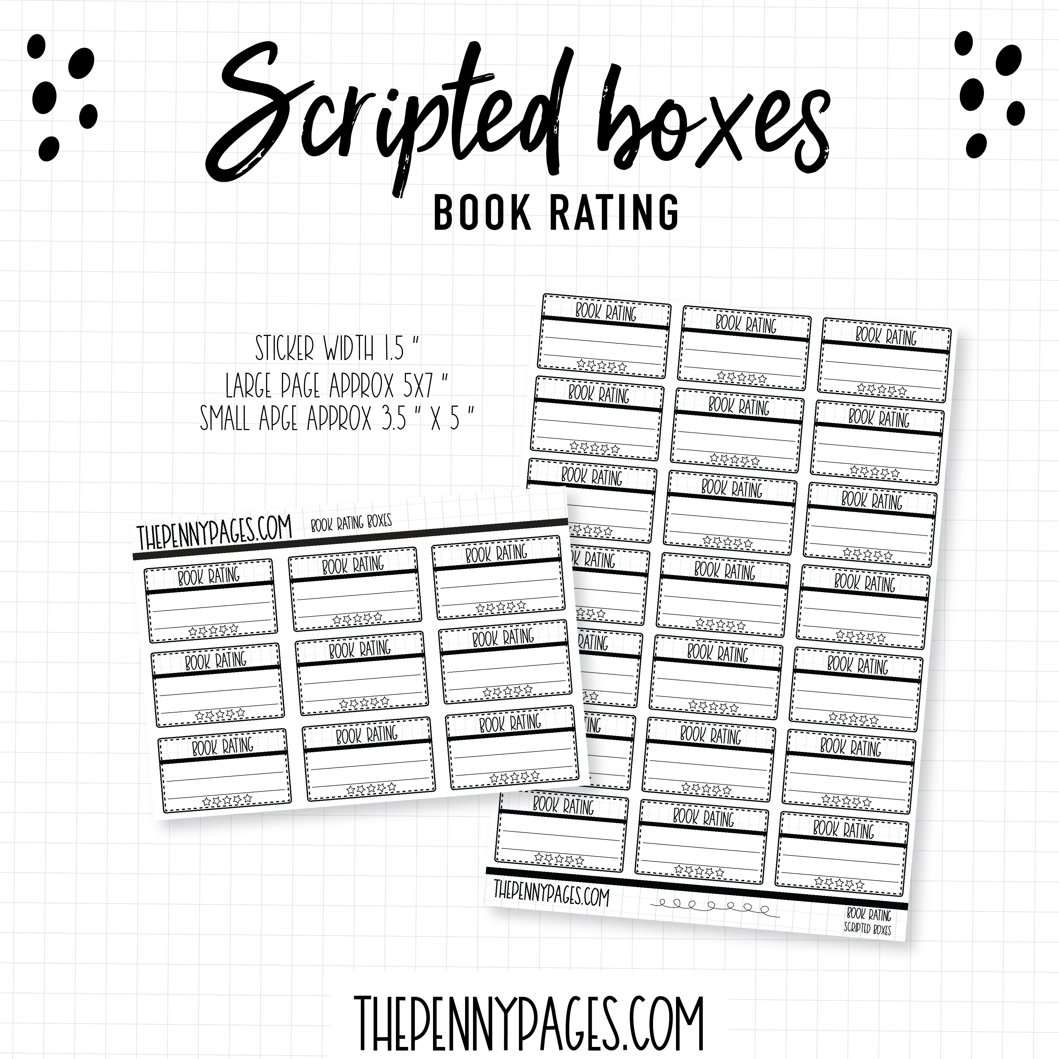 Book Rating Scripted Boxes The Penny Pages book-rating-scripted-boxes-the-penny-pages