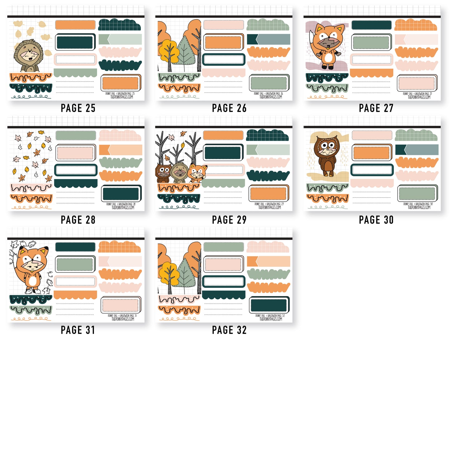 Sticker Book - Volume 13 - Penny Fall & Halloween *Exclusive hand drawn art*