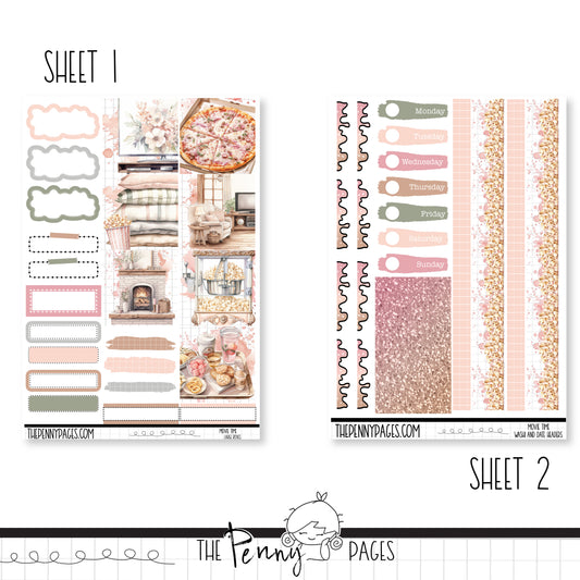 Movie Time - B6 vertical weekly kit