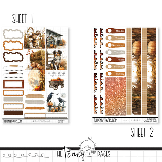 Pumpkin Patch - B6 vertical weekly kit