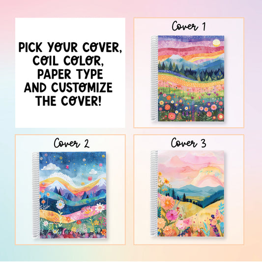 Notebook Planner - Rainbow Landscapes