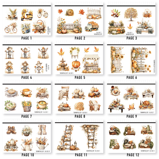 Mini Sheets - Volume 2 - Fall themed Deco