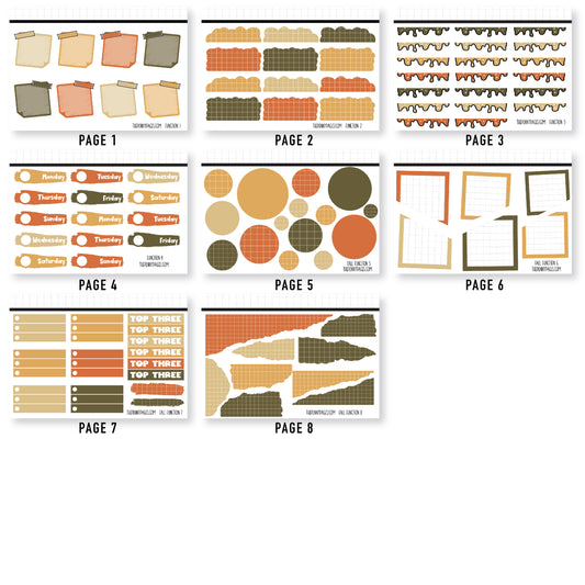 Mini Sheets - Volume 2 - Fall theme Functional