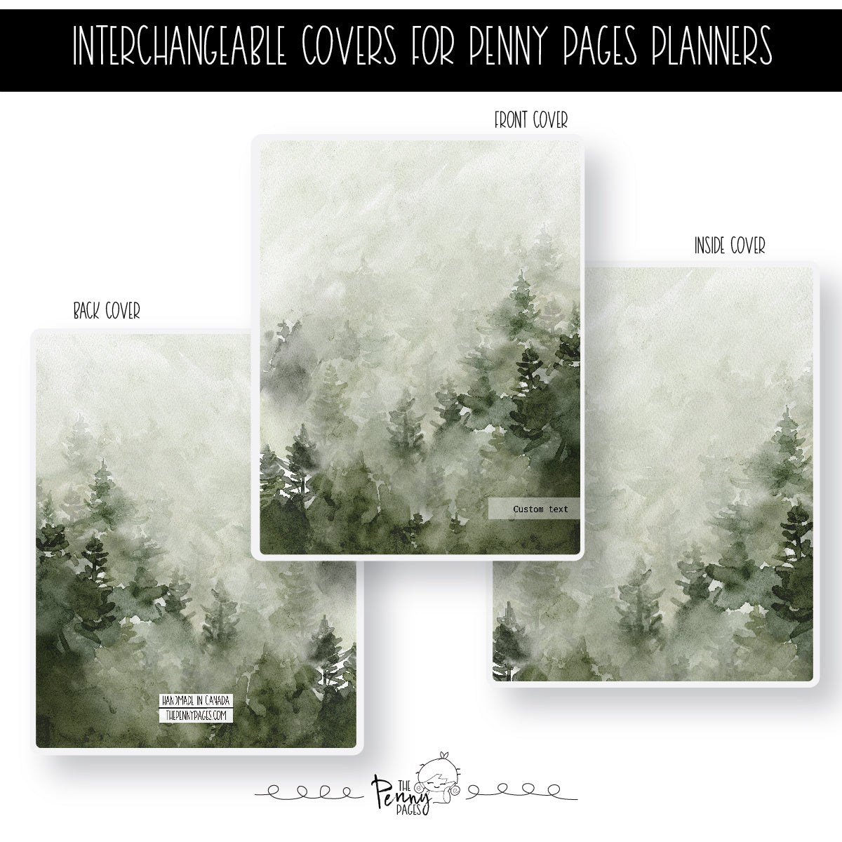 Watercolor Foggy trees - A LA CARTE cover