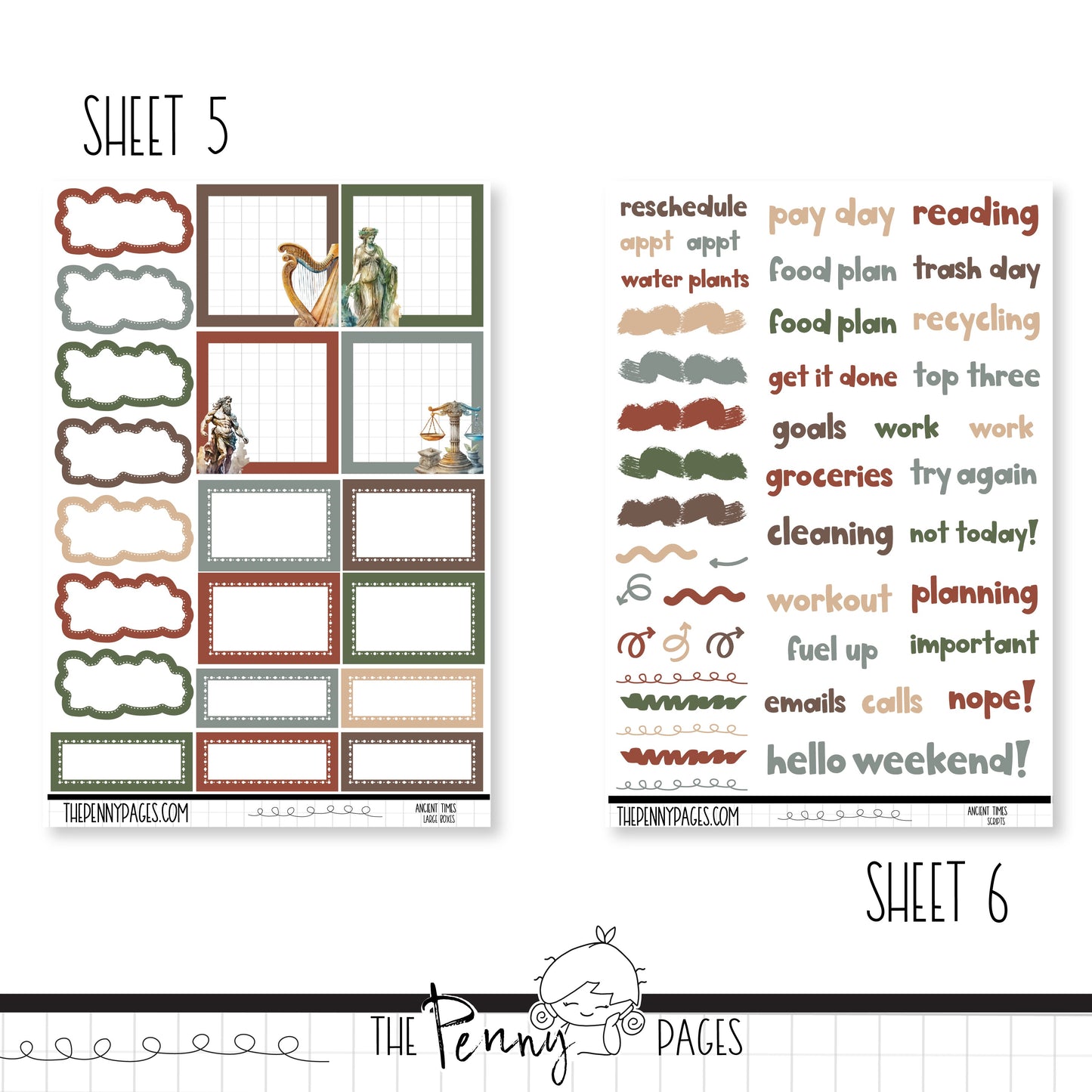 Ancient Times - A5 weekly ( 1.3")
