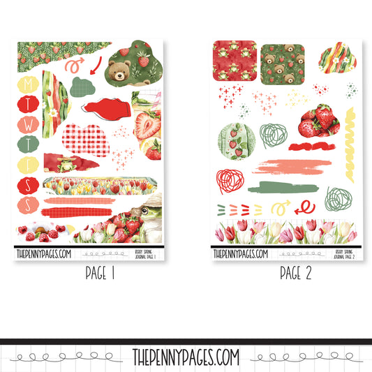 Berry Spring - Journaling pages