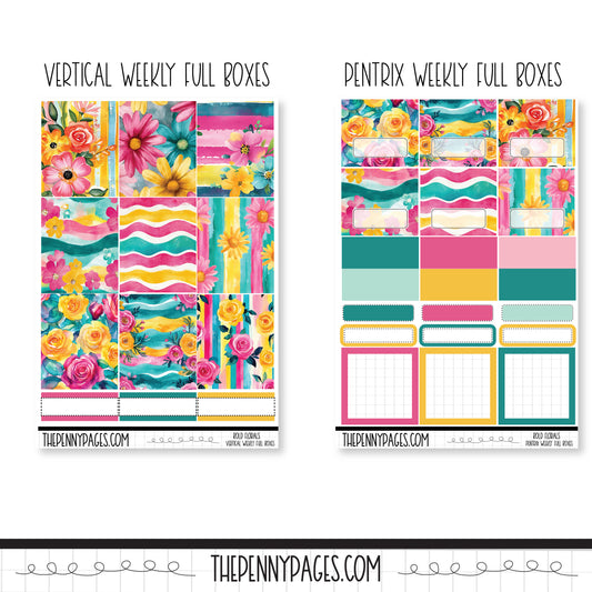 Bold Florals - Large Sheets