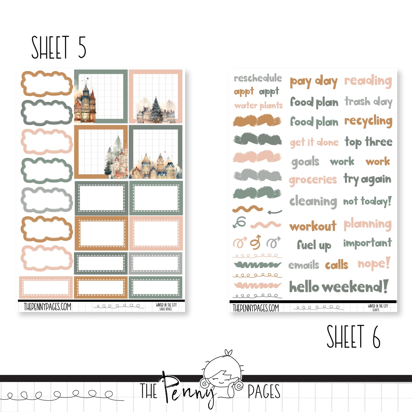 Winter in the City - A5 weekly ( 1.3")