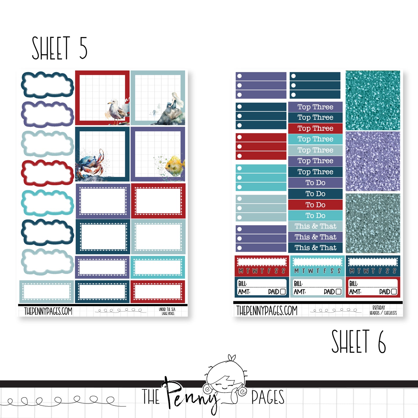 Under the sea - Pentrix weekly kit