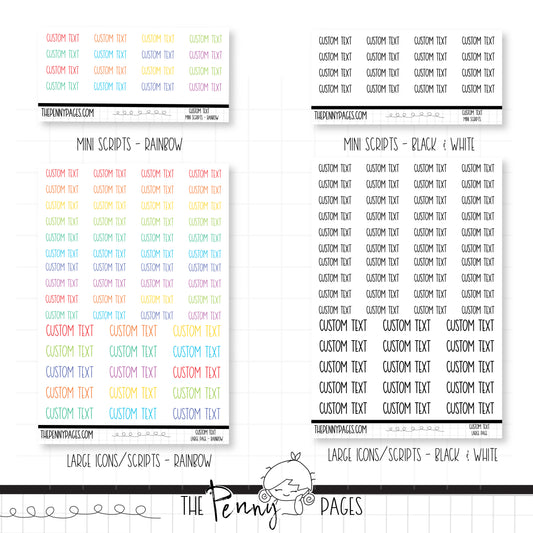 CUSTOM Text - Script