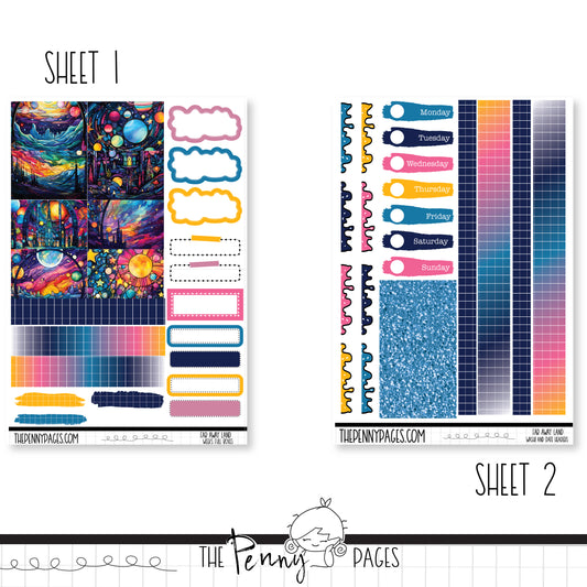 Far Away Land - Weeks vertical weekly kit