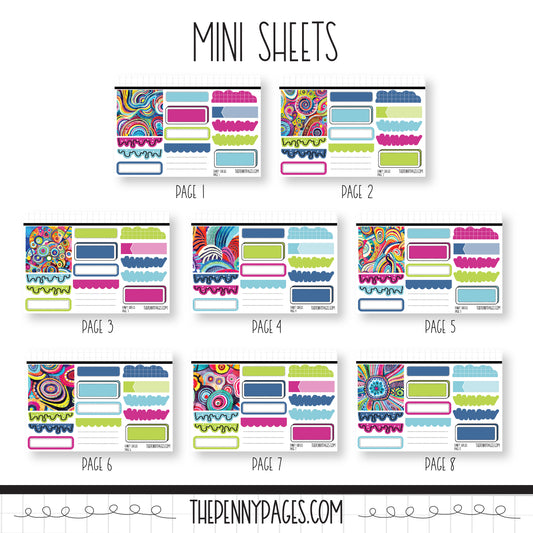 Funky Circles - Mini Sheets