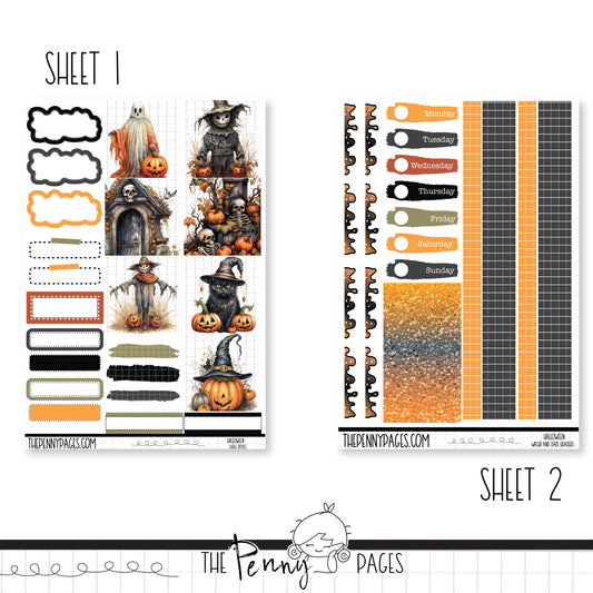 Halloween - B6 vertical weekly kit