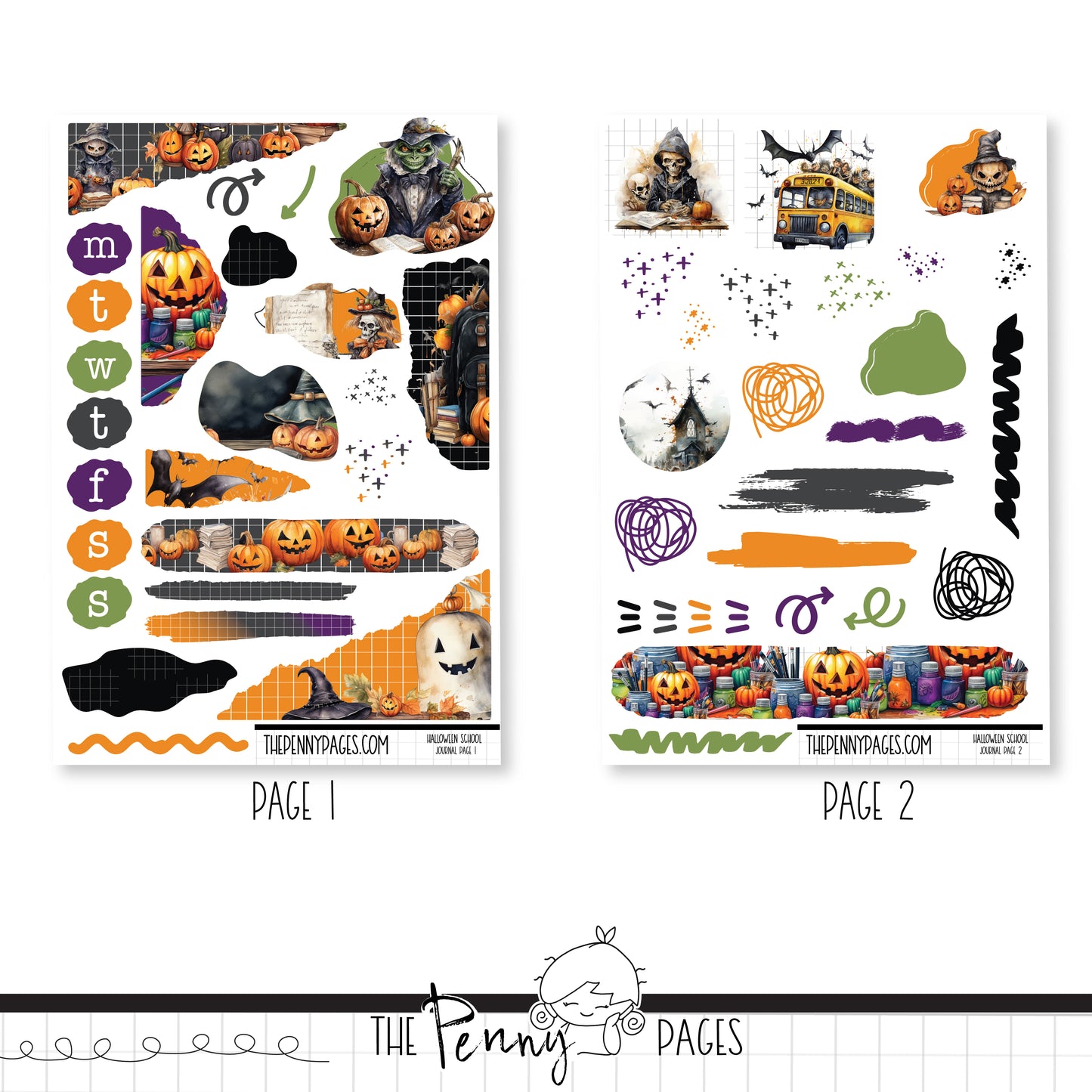 Halloween School - Journaling Kit
