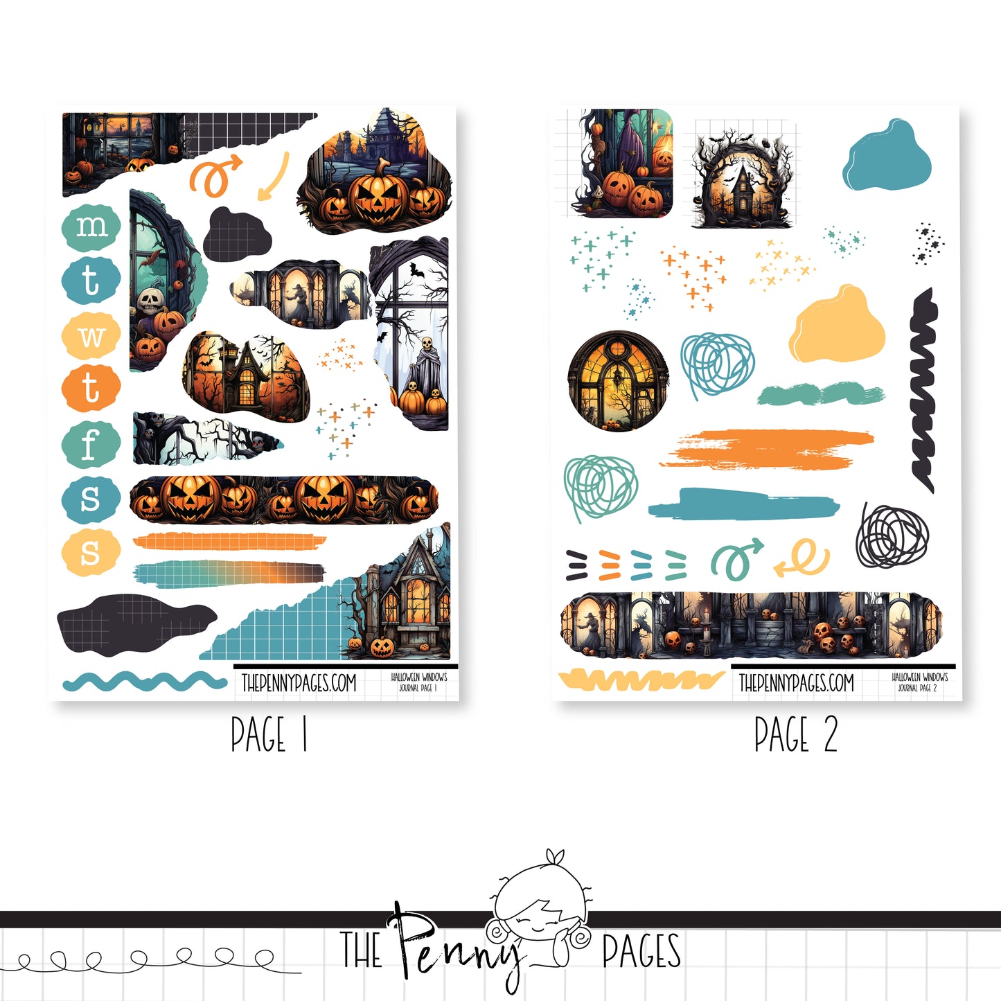 Halloween Windows - Journaling Kit