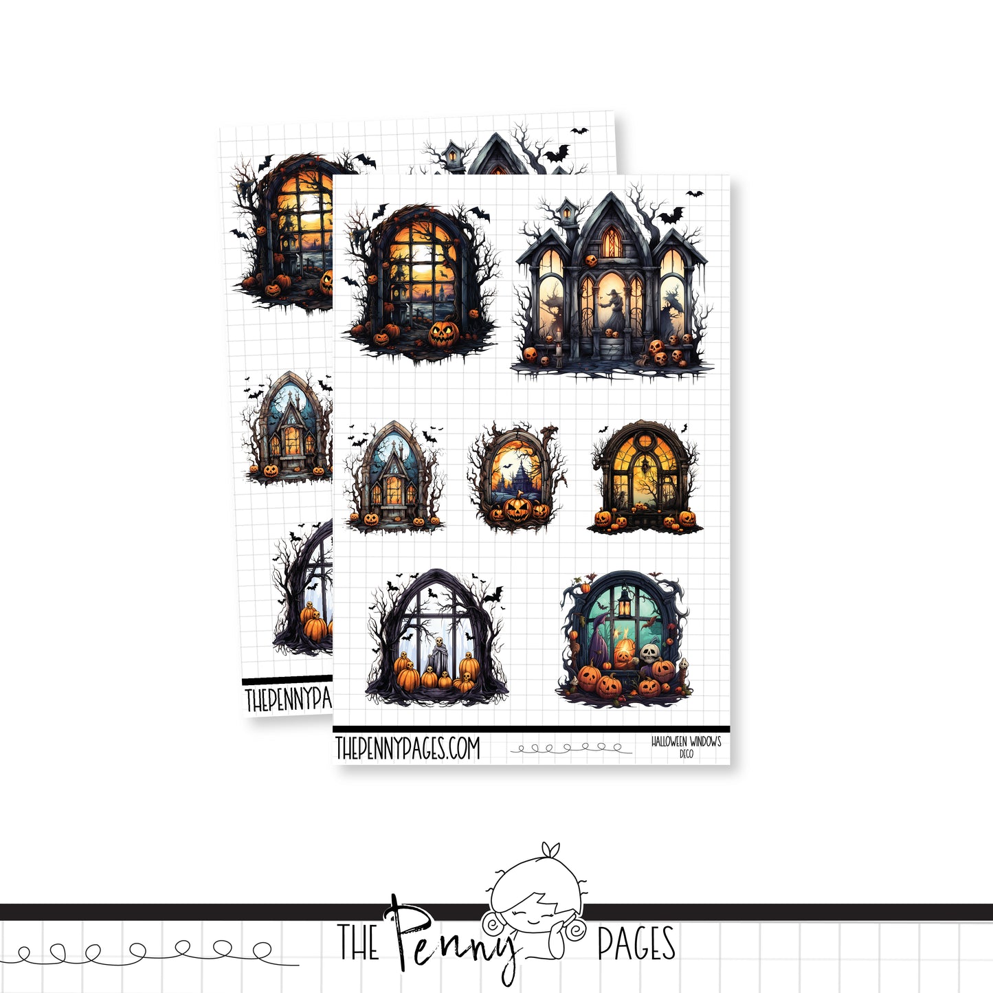 Halloween Windows - Deco sheet