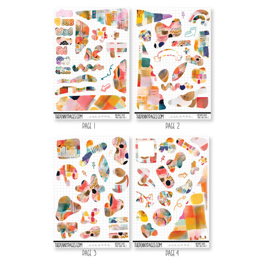 Mixed Journal Pages - Abstract duo