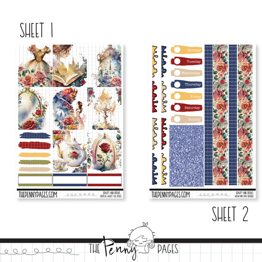 Beauty and Books - A5 weekly ( 1.3")