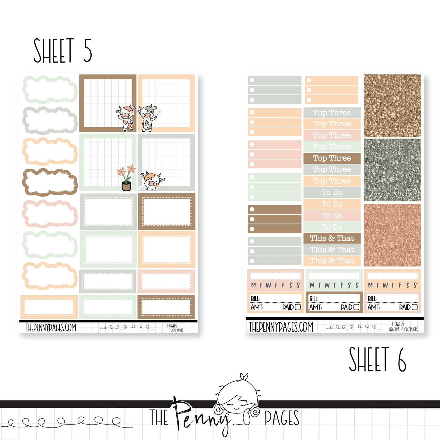 Millie Flowers - A5 weekly ( 1.3")