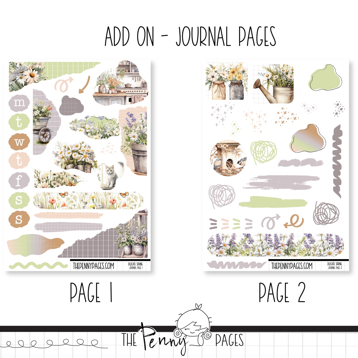 Delicate Spring - Weeks vertical weekly kit