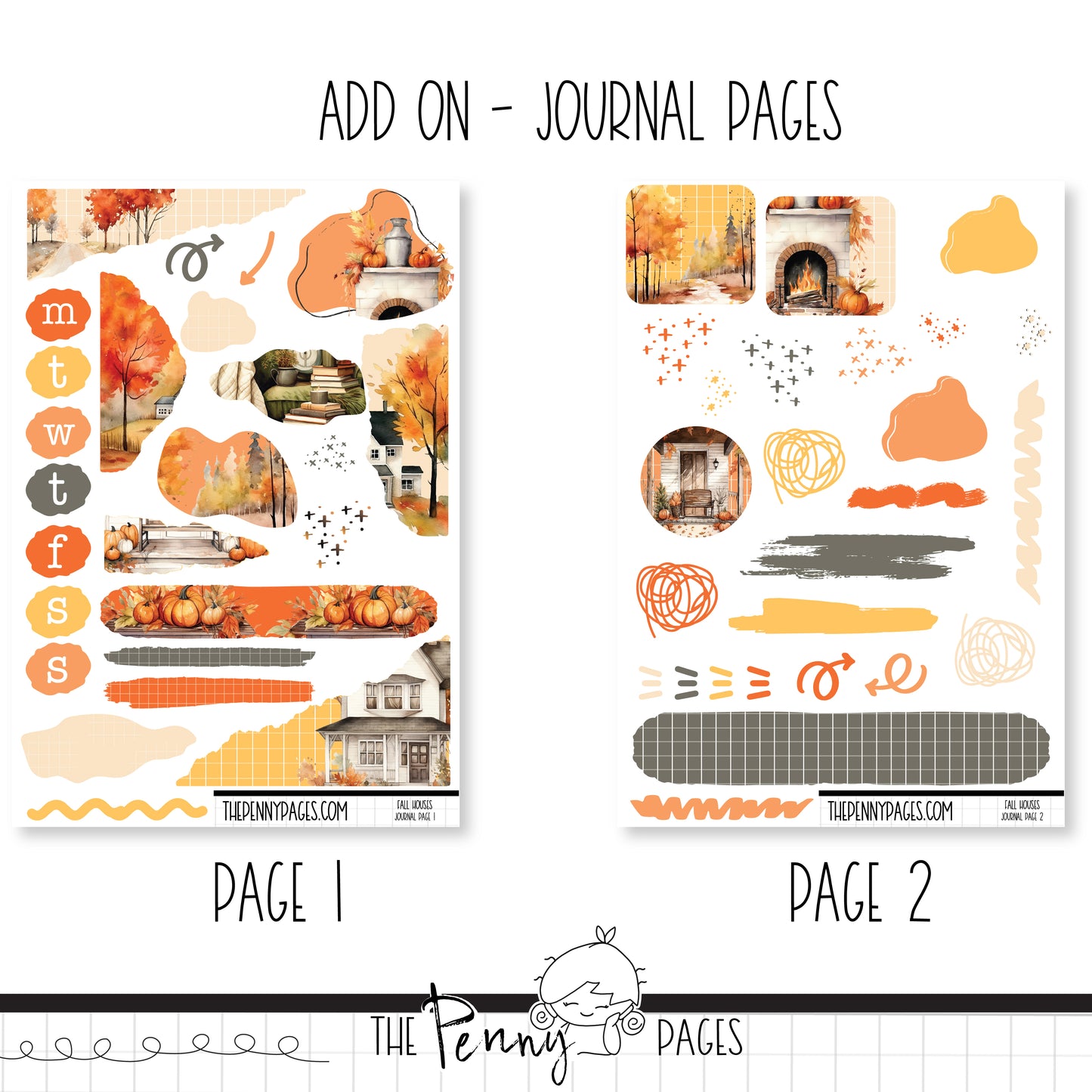 *Limited* Fall Houses - B6 vertical weekly kit