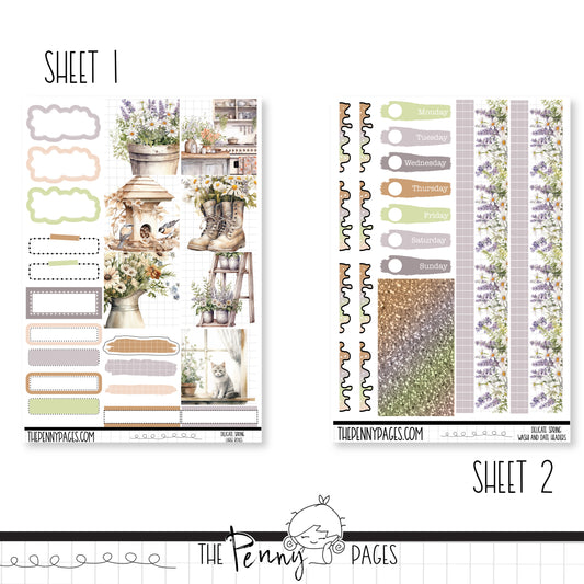 Delicate Spring - B6 vertical weekly kit