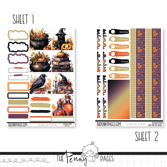 Halloween Potions - B6 vertical weekly kit