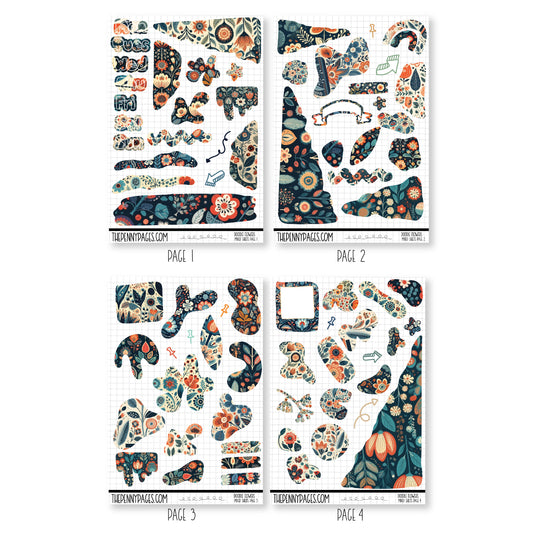 Mixed Journal Pages - Doodle Flower