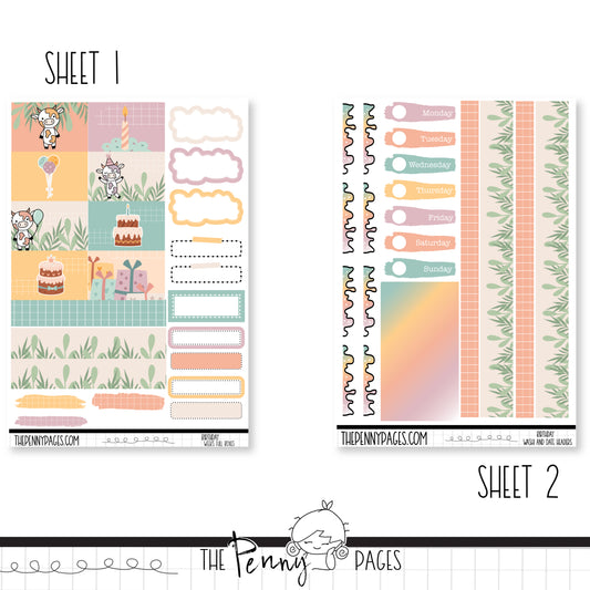 Millie Birthday - Weeks vertical weekly kit