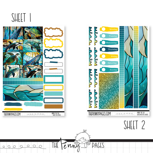 Under the Sea - Weeks vertical weekly kit