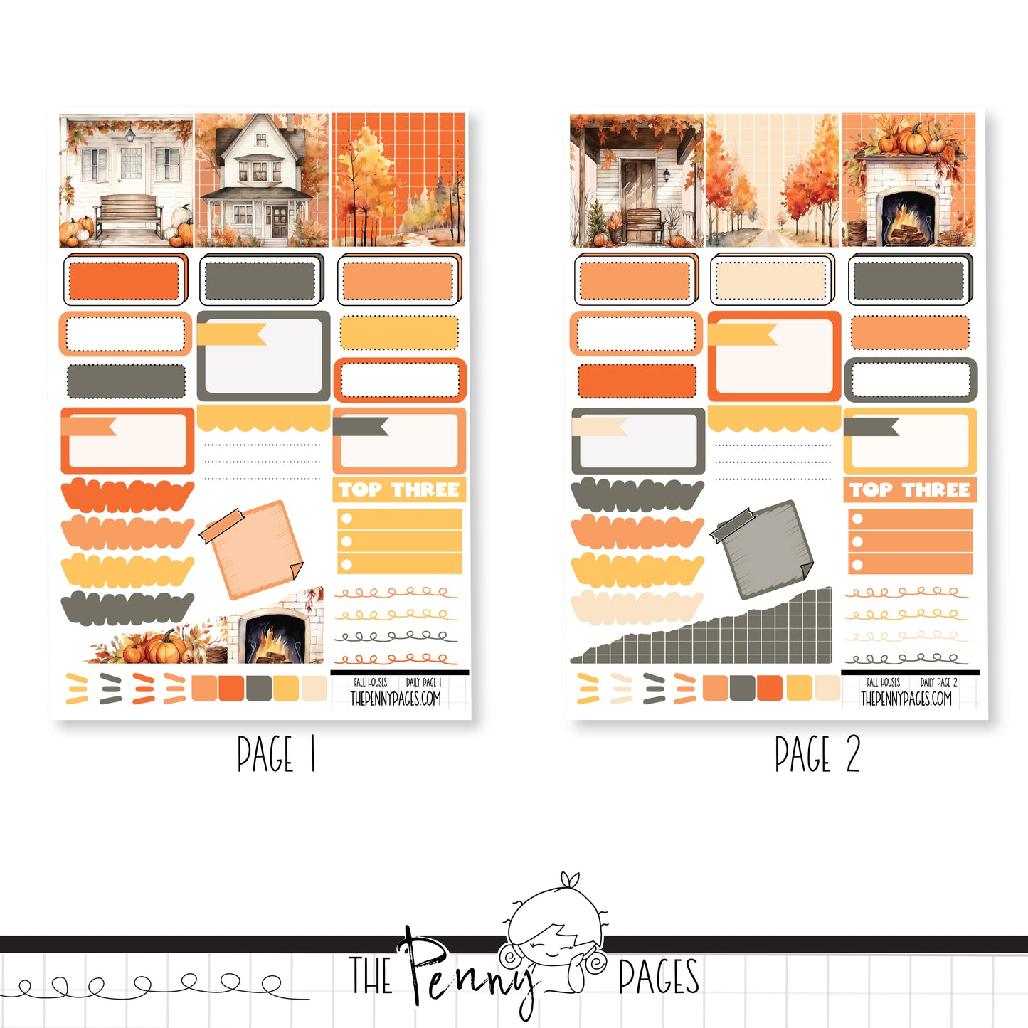 *Limited* Fall Houses - Daily Pages