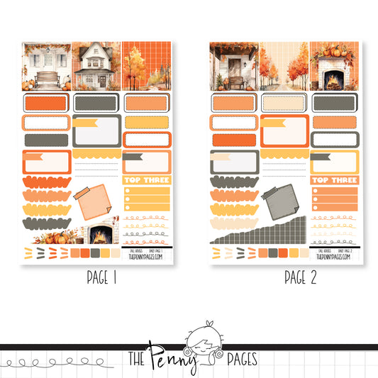 *Limited* Fall Houses - Daily Pages